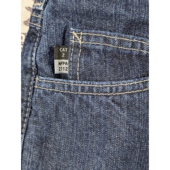 Carhartt Men's FR Jeans 36x36 Cat2 Dark Blue Denim Flame Resistant Work Wear - Picture 5 of 5
